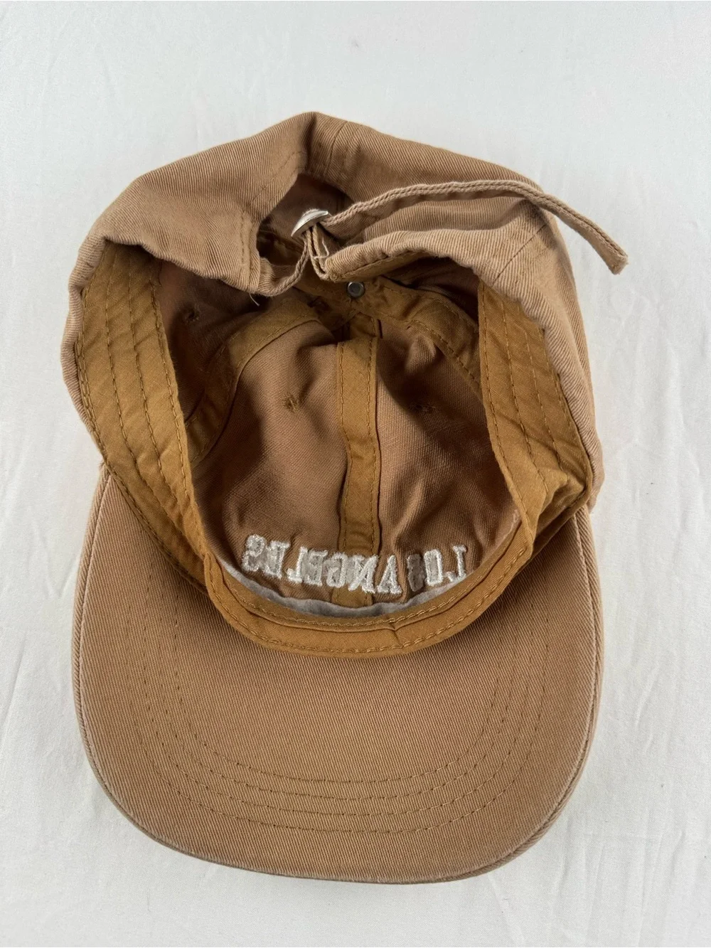 SHEIN Tan "Los Angeles" Embroidered Baseball Cap - Picture 4 of 4